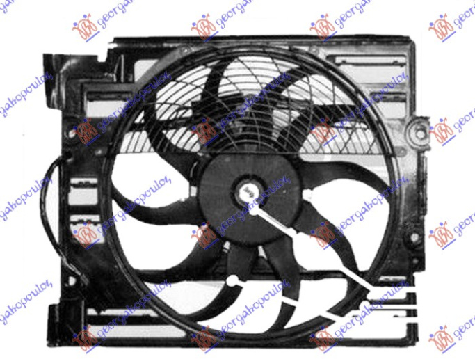 Ventilator komplet benzinë (400mm) (4 pinë)