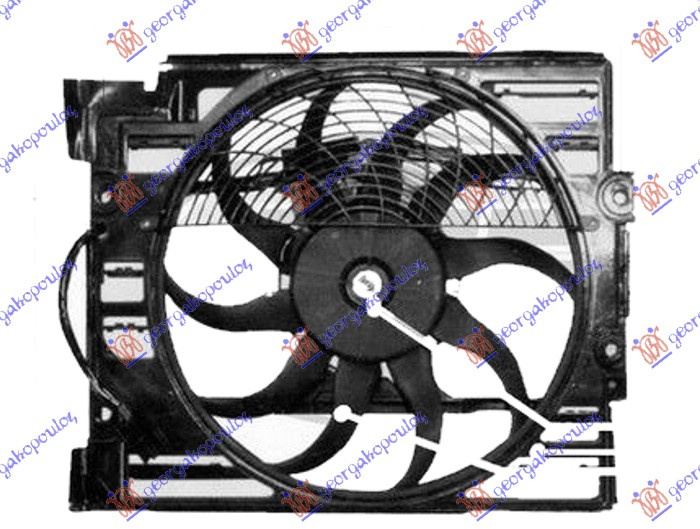 Ventilator komplet benzinë (400mm) (4 pinë)
