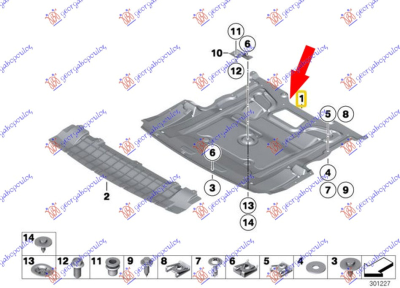 Mbrojtje/kapak nën motor (+ GT/F07)
