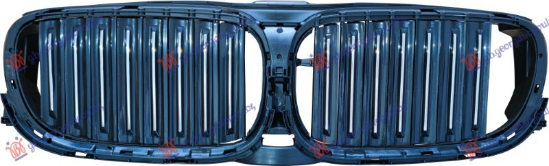 Maskë pvc/grilë i sipërm (me motor) (me shirit krom) (me night vision/vizioni i natës)