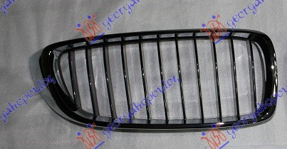 Maskë pvc/grilë (krom/me ngjyrë të zezë) (standard)