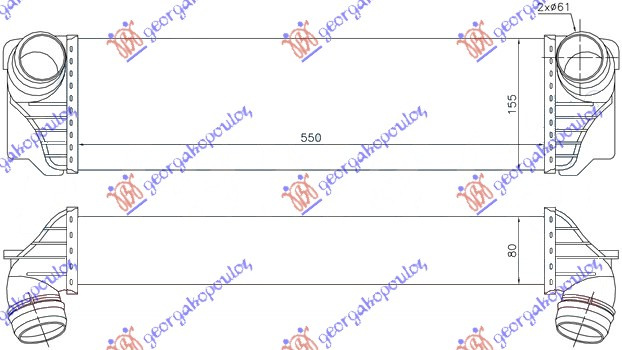 Interkuler 2,0-3,0 dizel (550x172x80) (+ GT/F07)