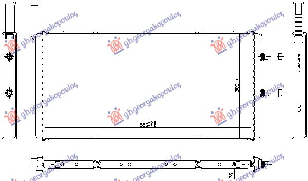 Radiator shtesë për motor 4.4 benzinë (589x302)