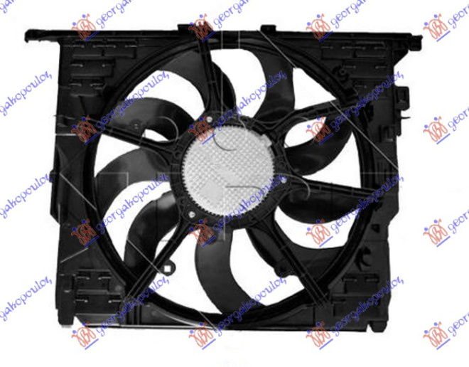 Ventilator komplet 3.0 benzinë (485mm) (600W) (3 pinë)
