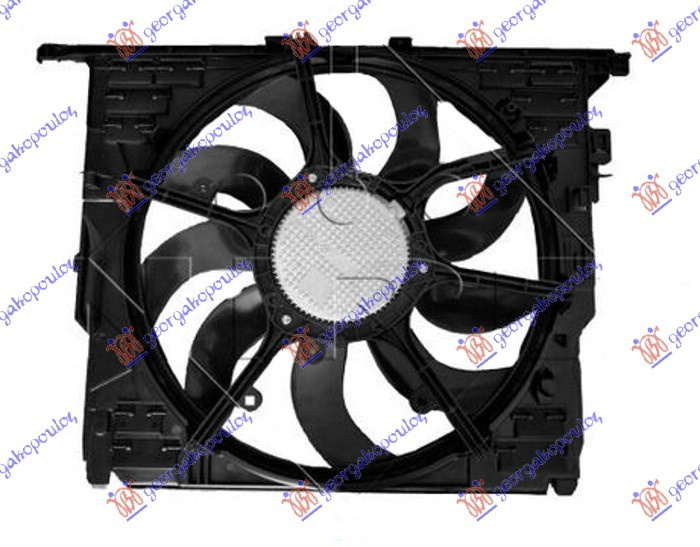 Ventilator komplet 3.0 benzinë (485mm) (600W) (3 pinë)