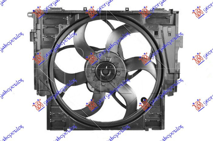 Ventilator komplet 2.0 benzinë (485mm) (600W) (3 pinë)