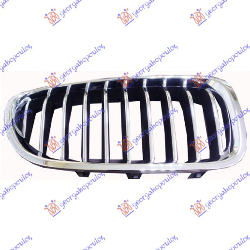Maskë pvc/grilë (krom-krom/me ngjyrë të zezë)