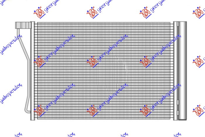 Radiator i kondicionerit 4.4 M6 benzinë (625x410x16)