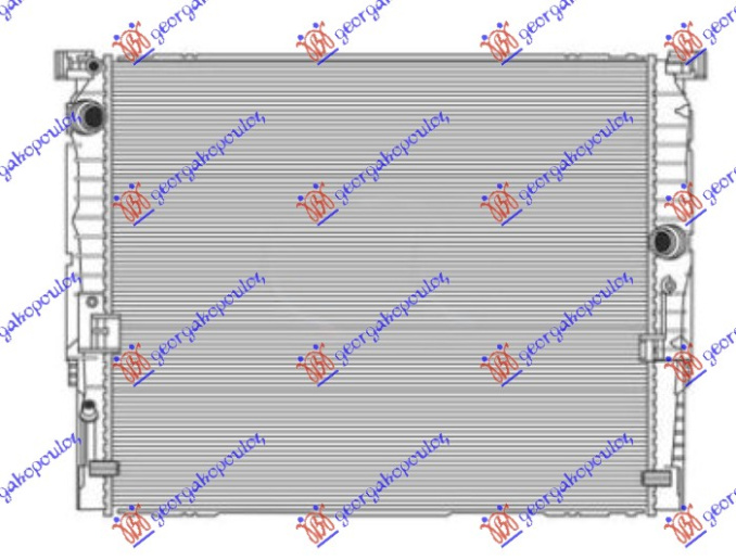 Radiator për motor 2.0-3.0 benzinë (marsh manual/automatik) (630x536)