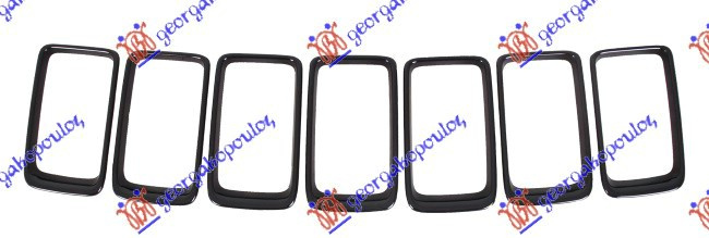 Shirita për Maskë pvc/grilë me ngjyrë të zezë (set 7pjesë)