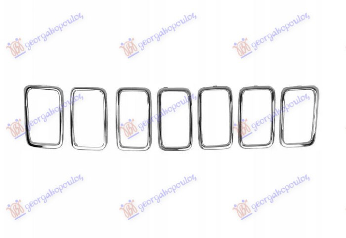 Shirit kornizë për Maskë pvc krom (set 7 pjesë)