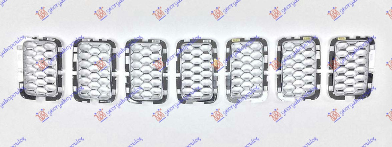 Shirita për Maskë pvc/grilë huall mjalti krom (set 7pjesë)