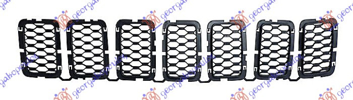 Shirita për Maskë pvc/grilë huall mjalti me ngjyrë të zezë (set 7pjesë)