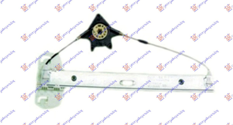 Ngritës/rregullator për dritaren e pasme elektrik (pa motor)