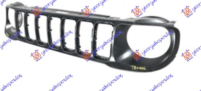 Maskë pvc/grilë me ngjyrë të zezë me me shkëlqim