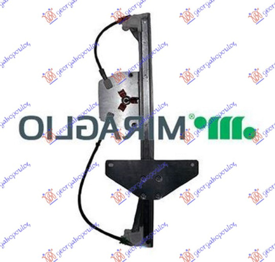 Ngritës/rregullator për dritaren e pasme elektrik (pa motor) (А cilësi)