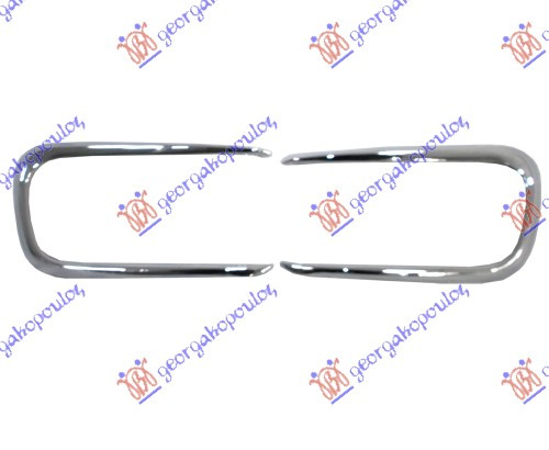 Kornizë për drita të mjegullës Shirit krom (set)