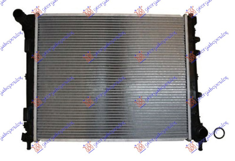 Radiator për motor 0,9-1,0 8V (48x39.2x1.6)