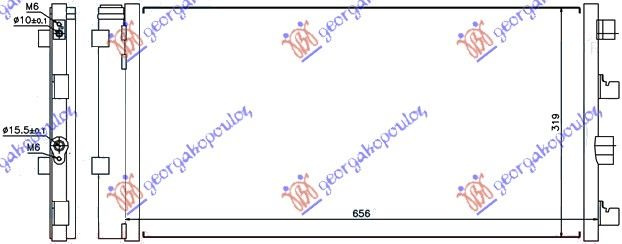 Radiator i kondicionerit 1.5 DCi (62x32,5)