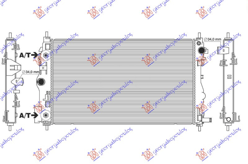 Radiator për motor 2.0 dizel (me/pa kondicioner) (marsh automatik) (680x415)