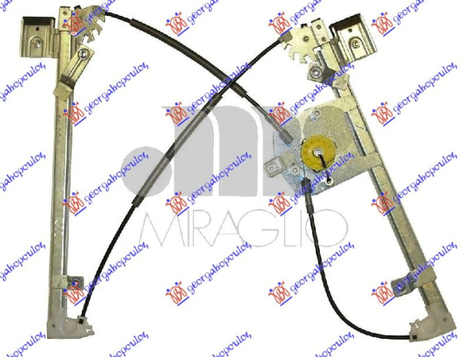 Ngritës/rregullator për dritaren e përparme elektrik (pa motor) (А cilësi)