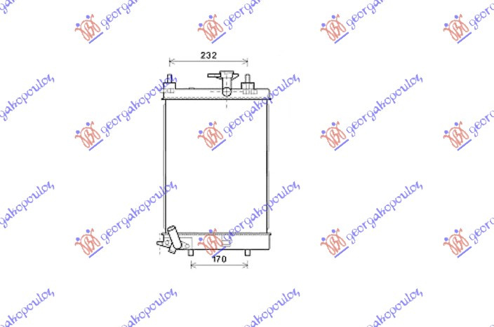 Radiator për motor 1.0 12V (40x30x1,6) (marsh manual)
