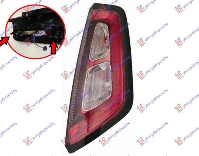 Dritë stop (LED) (pa mbajtëse llambash/për modelet me mbajtës llambash me vidë (sport)