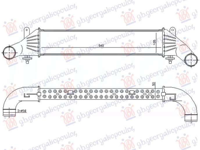 Interkuler të gjitha modelet benzinë (560x105x50)