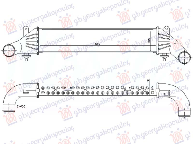 Interkuler të gjitha modelet benzinë (560x105x50)