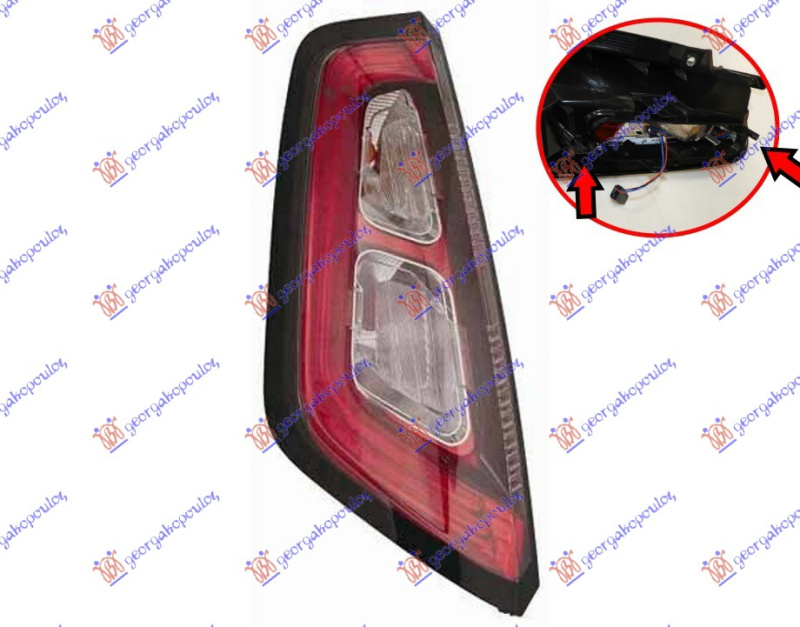 Dritë stop (LED) (pa mbajtëse llambash/për modelet me mbajtës llambash me vidë (sport)