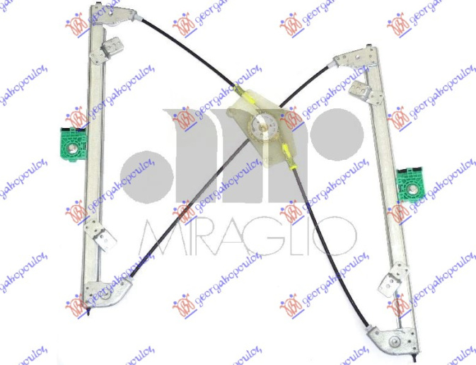 Ngritës/rregullator për dritaren e përparme elektrik (pa motor)