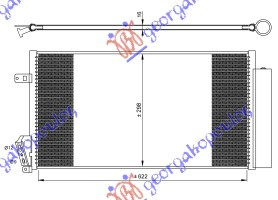 Radiator i kondicionerit dizel (63x30)