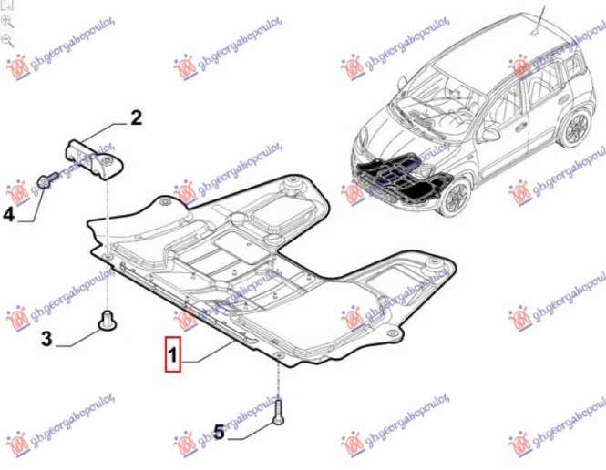 Mbrojtës/kapak nën Motor 1.0 (Origjinal)