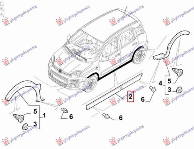 Prag plastik (CROSS/4x4/ TREKKING) (Origjinal)
