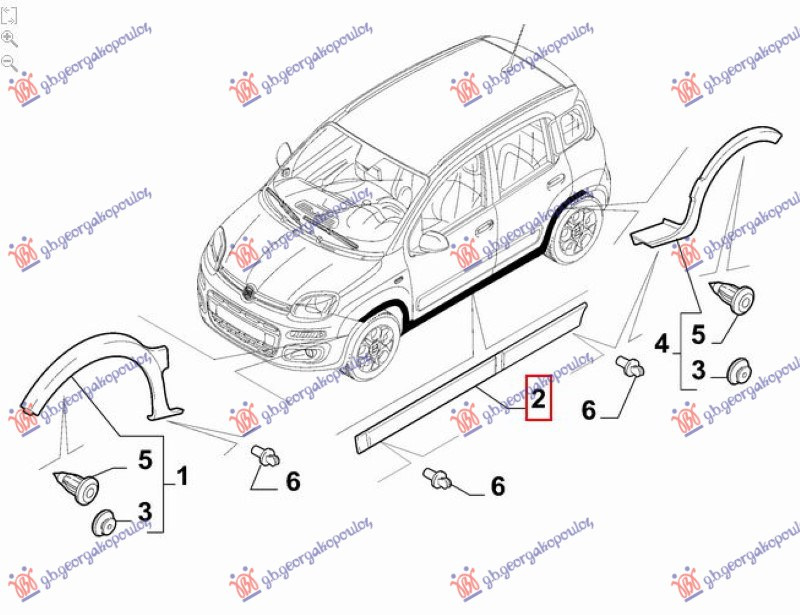 Prag plastik (CROSS/4x4/ TREKKING) (Origjinal)