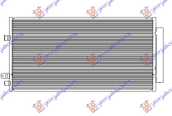 Radiator i kondicionerit 1.4iTURBO-1.3-1.6-2.0MJTD/CRD (65.8x35.7)