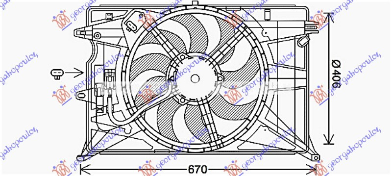 Ventilator komplet i vetëm benzinë/dizel