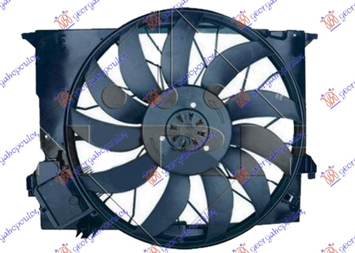 Ventilator komplet 6.2 benzinë - 3.0-3.2-4.0 dizel (530mm) (850W) (4 pinë)