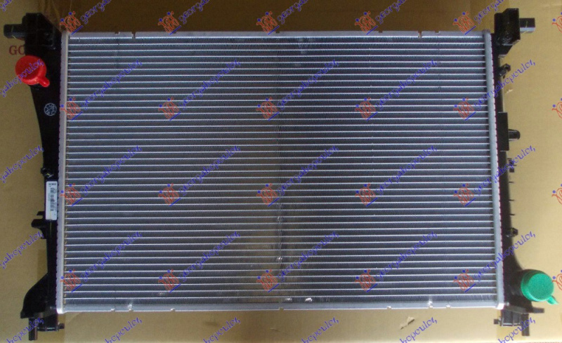 Radiator për motor 1.4 (88KW) (marsh manual) benzinë - 1.3 MJTD (marsh manual) dizel (620x390x16) (origjinal)