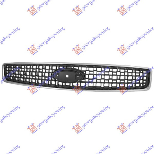 Maskë pvc/grilë kornizë krom 06-