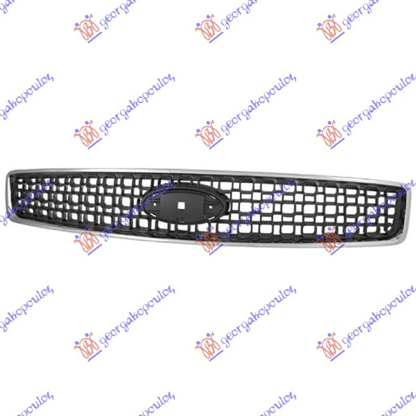 Maskë pvc/grilë kornizë krom 06-