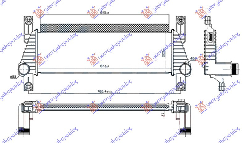 Interkuler 2.2 TDCi dizel 11- (673x200x37)