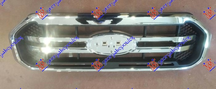 Maskë pvc/grilë krom/me ngjyrë të zezë