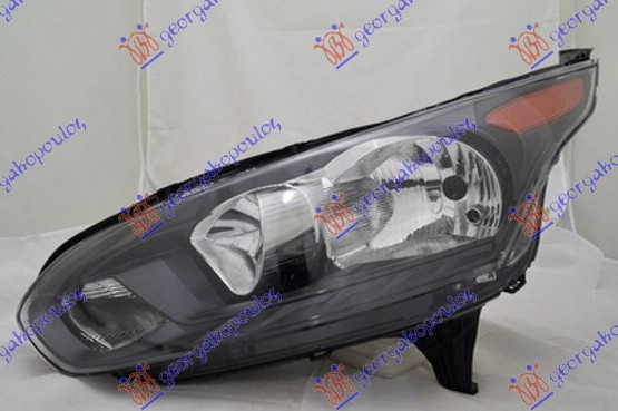 Fener elektrik e zezë ( dritë pulsuese transparente / brenda i verdhë) (E) (TYC)