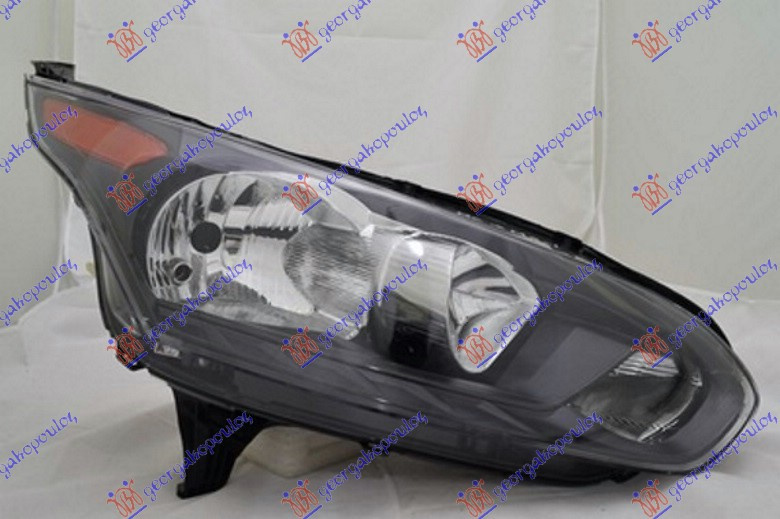 Fener elektrik e zezë ( dritë pulsuese transparente / brenda i verdhë)  (E ) (DEPO)
