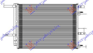 Radiator i kondicionerit 2.5 benzinë (60x43.4x16)