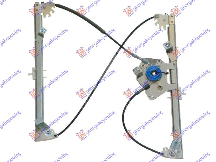 Ngritës/rregullator për dritaren e përparme elektrik (pa motor) (А cilësi)