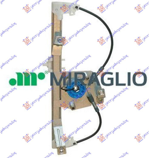 Ngritës/rregullator për dritaren e pasme elektrik (pa motor) (А cilësi)
