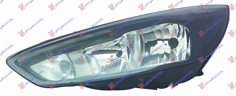 Fenerë elektrik me ngjyrë të zezë (H7/H1) me LEDDritë ditore (E) (me motor) (DEPO)