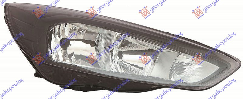 Fenerë elektrik me ngjyrë të zezë (H7/H1) (E) (DEPO)